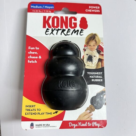 BRAND NEW KONG EXTREME DOG'S RUBBER CHEW TOY - K2 - MEDIUM - Picture 1 of 4